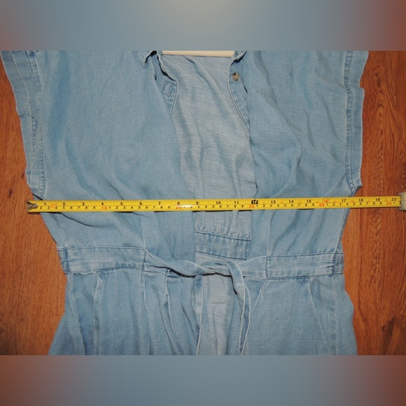 LOFT Light Blue Casual Denim Dress - Picture 7 of 7